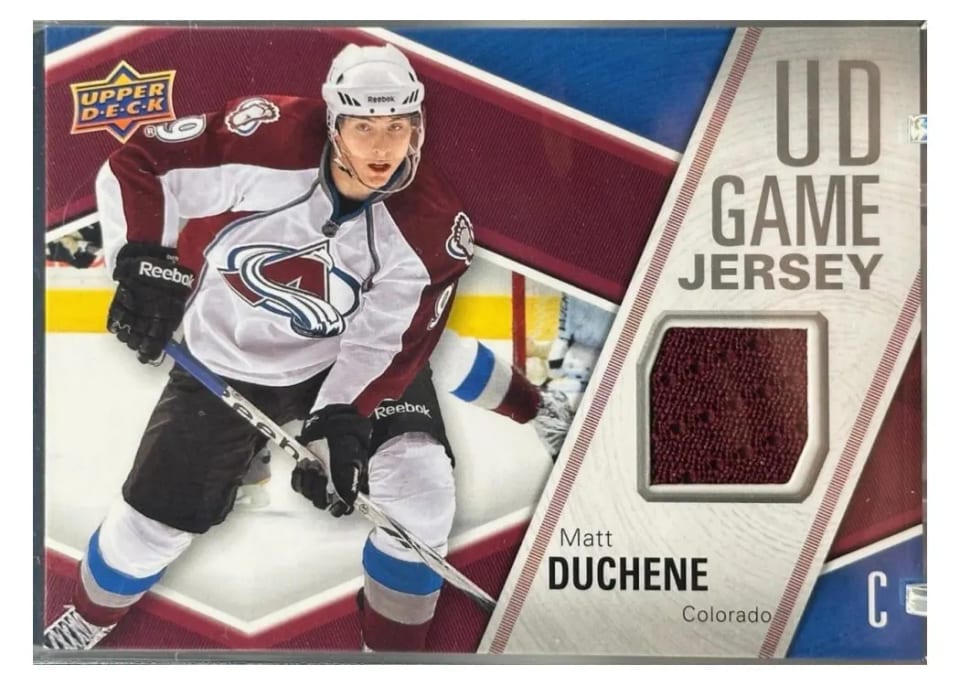 2011 Upper Deck UD Game Jersey Matt Duchene #GJ-MD card