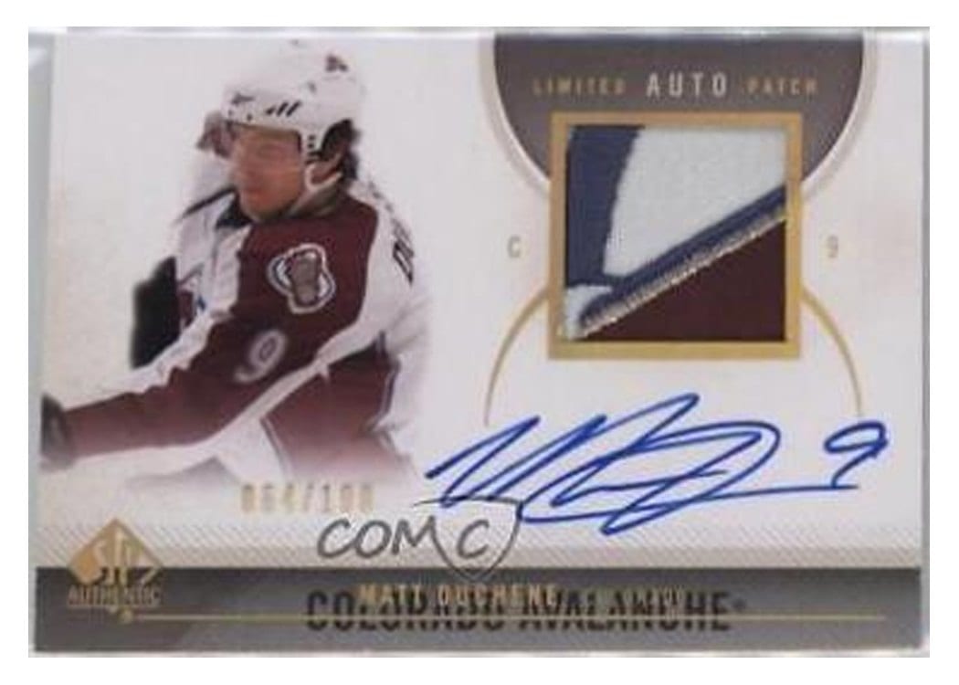2022-23 SP Authentic 2010 Update - Limited Autograph Patch Matt Duchene #21 card