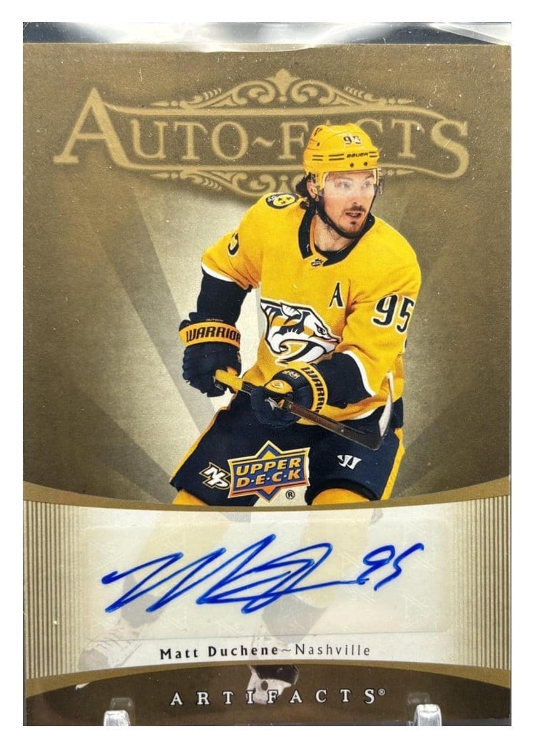 2023-24 Upper Deck Artifacts 2005-06 Retro - Autograph Facts Matt Duchene #RAF-MD card