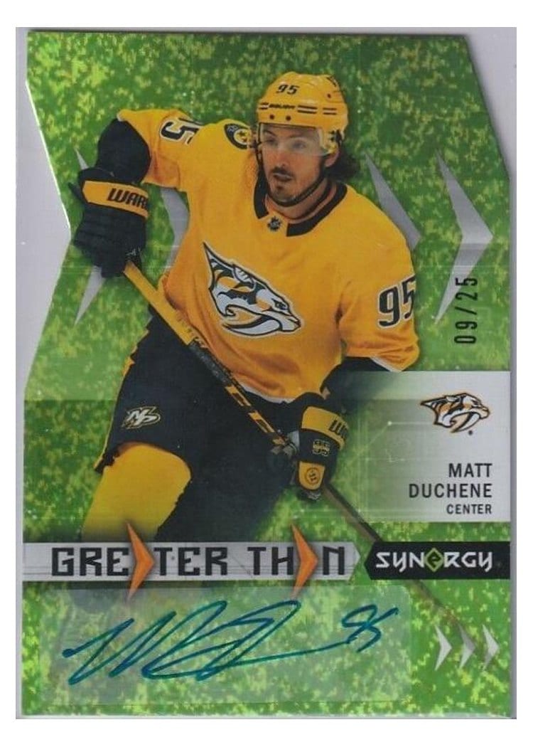 2023-24 Upper Deck Synergy Greater Than Signatures Matt Duchene #GT-MD card