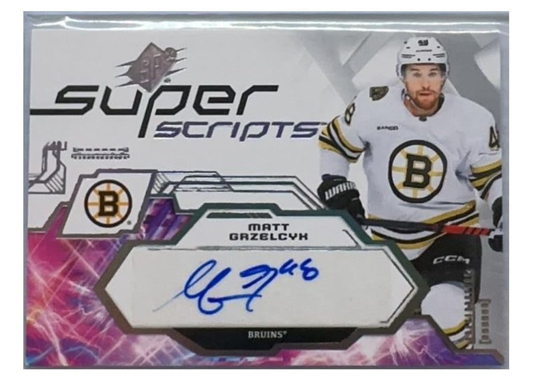 2023-24 SPx Superscripts Matt Grzelcyk #SS-MG card