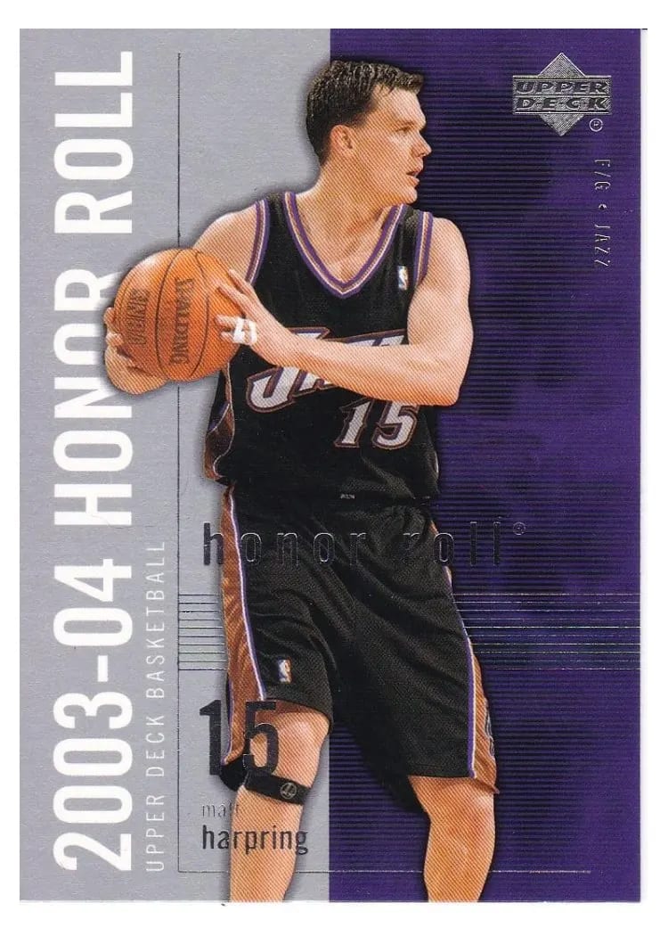 2003 Upper Deck Honor Roll Matt Harpring #86 card