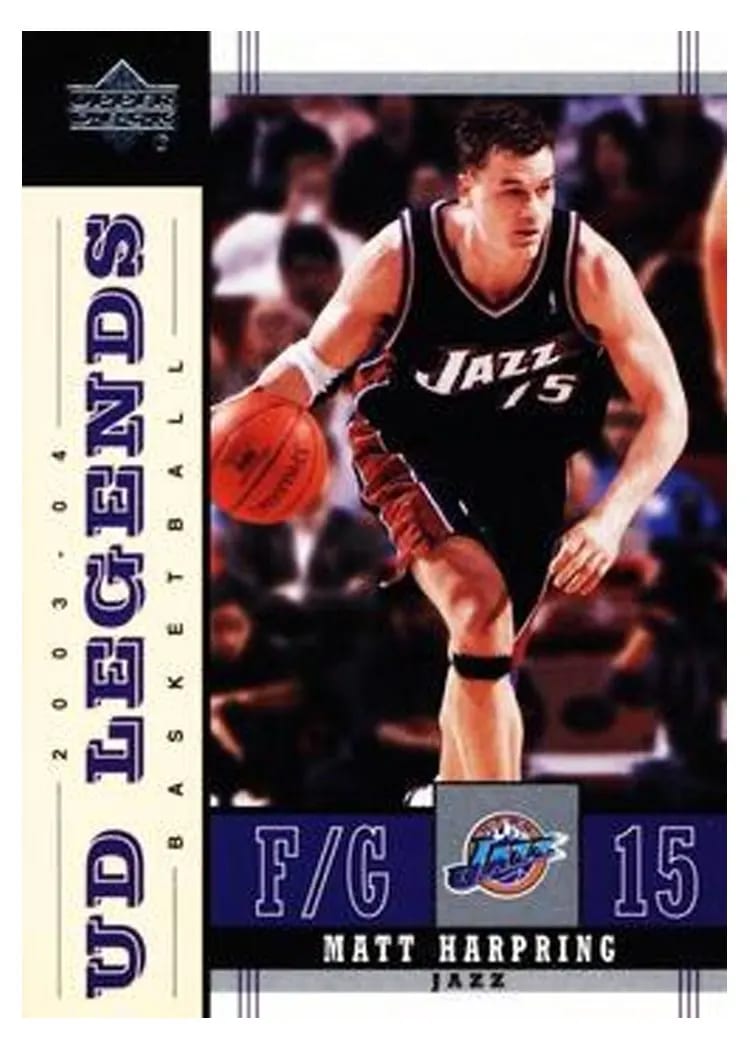 2003 Upper Deck Legends Matt Harpring #86 card