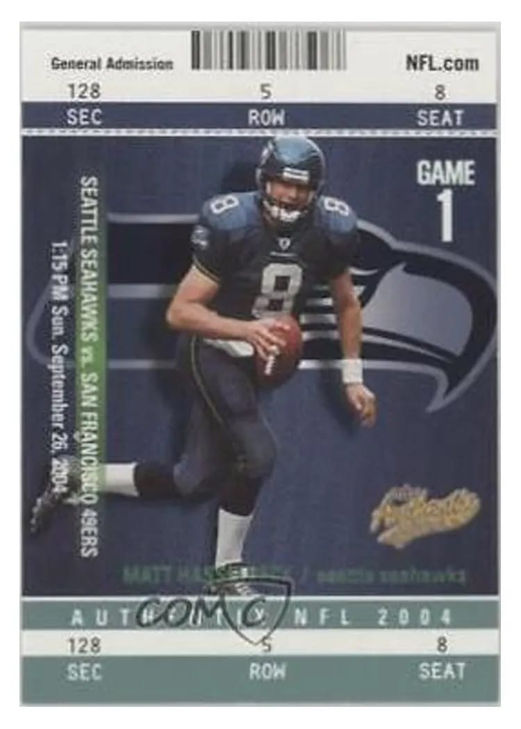2004 Fleer Authentix Matt Hasselbeck #7 card
