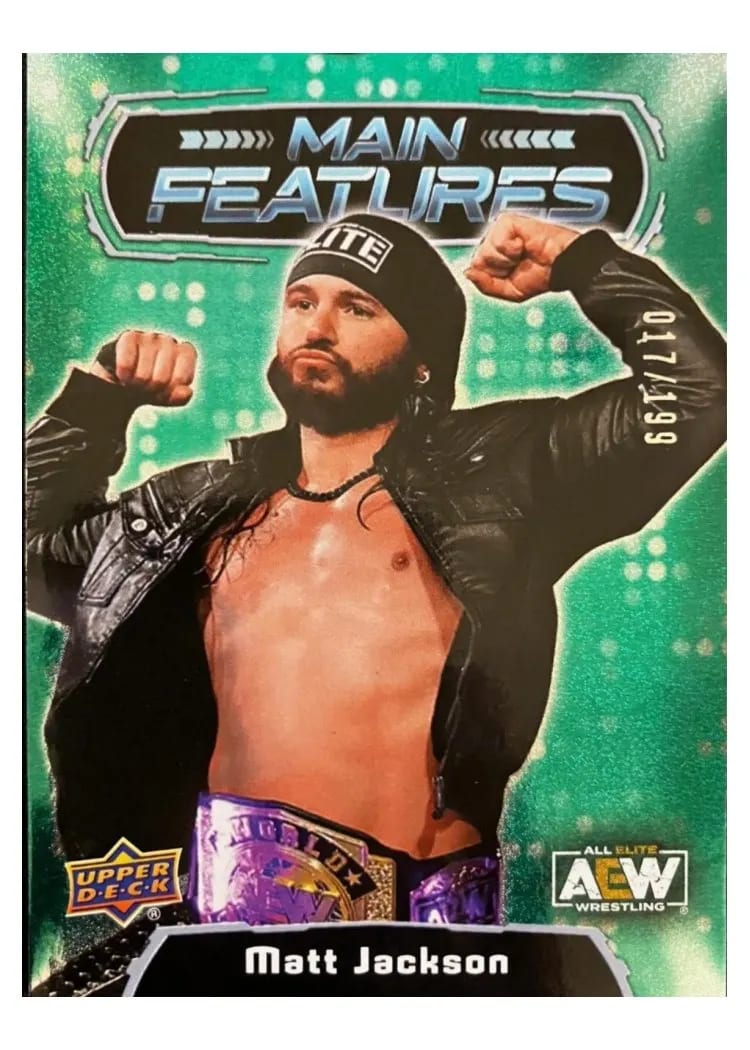 2022 Upper Deck AEW Main Features Matt Jackson #MF-18 card