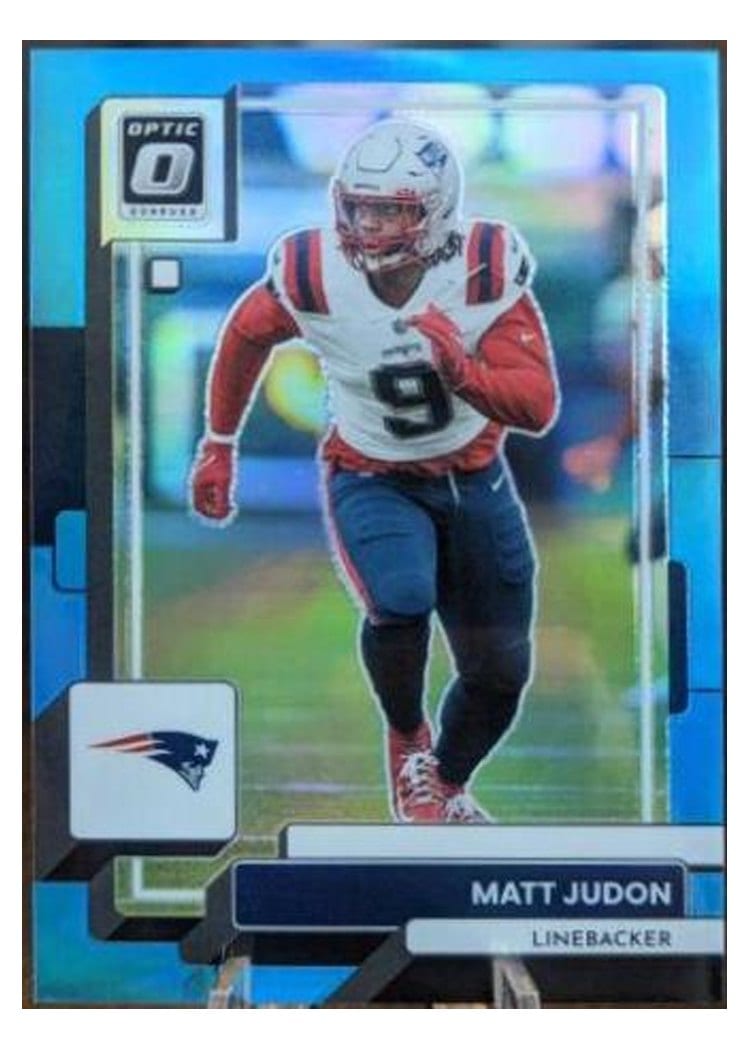 2022 Donruss Optic Base Set Matt Judon Aqua #137 card