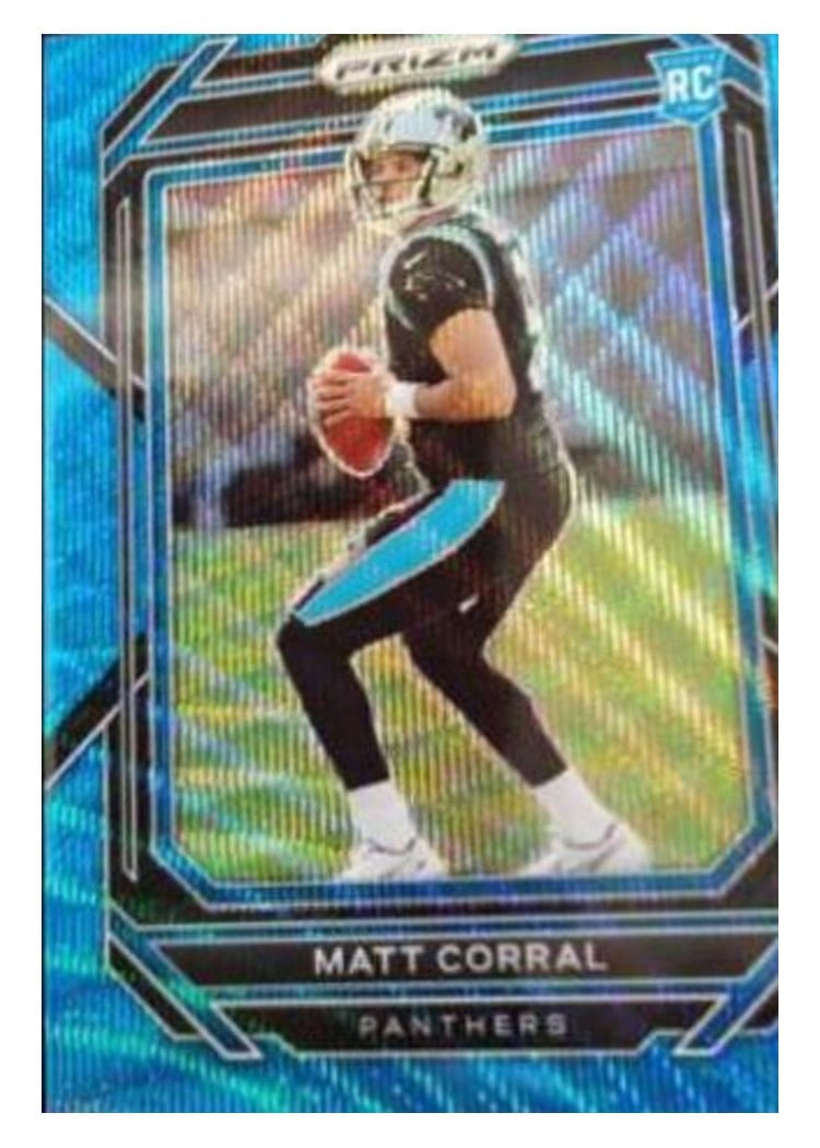 2022 Panini Prizm Base Set Matt Judon Blue Wave #203 card