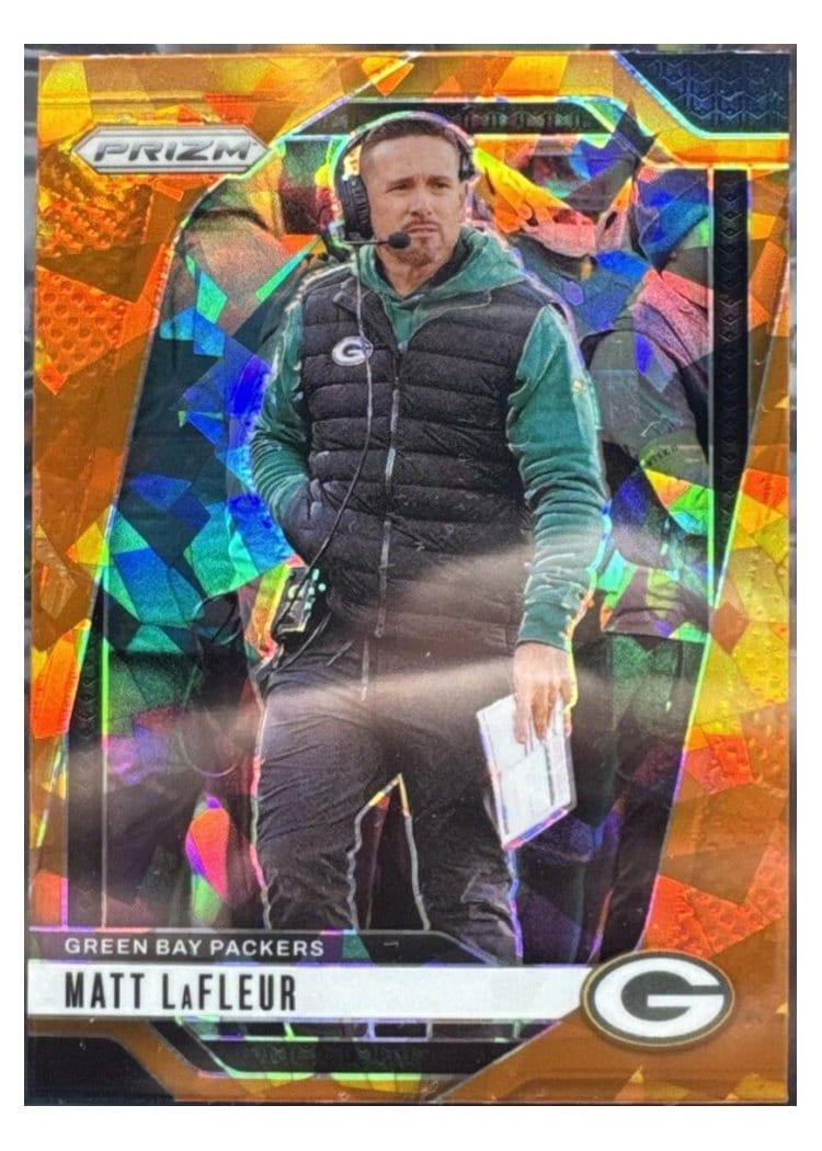 2024 Panini Prizm Base Set Matt LaFleur #108 card