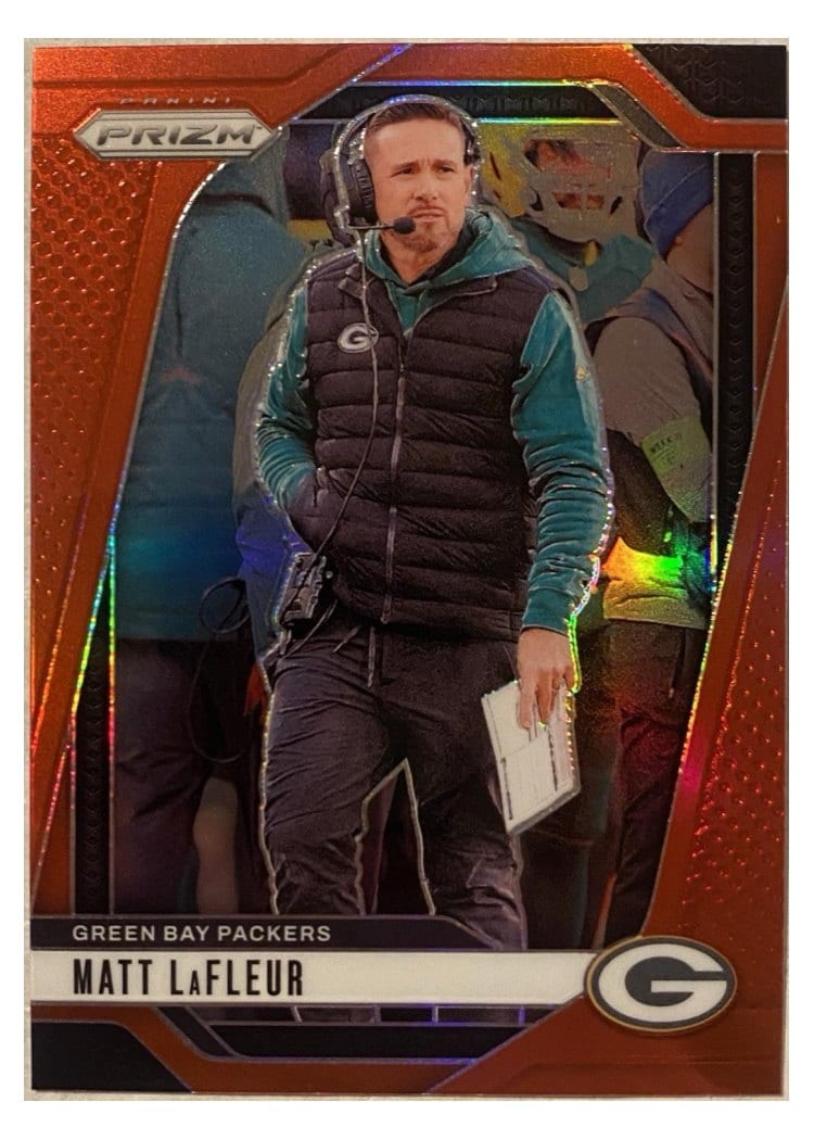 2024 Panini Prizm Base Set Matt LaFleur #108 card