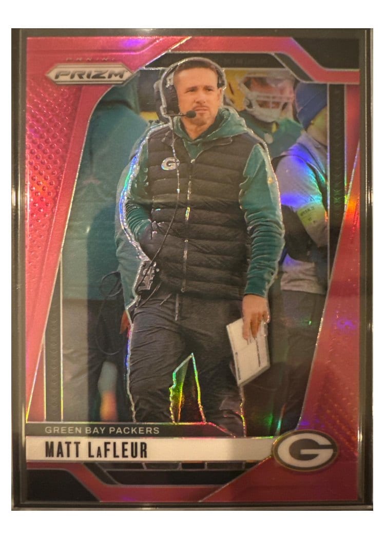 2024 Panini Prizm Base Set Matt LaFleur #108 card