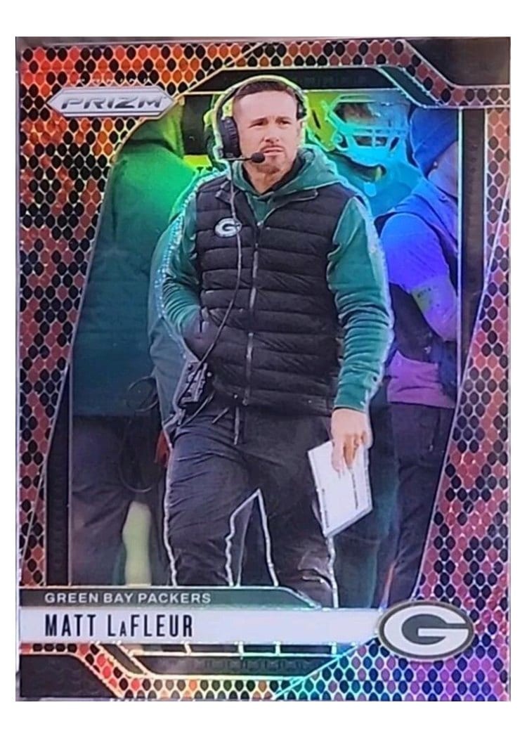 2024 Panini Prizm Base Set Matt LaFleur #108 card