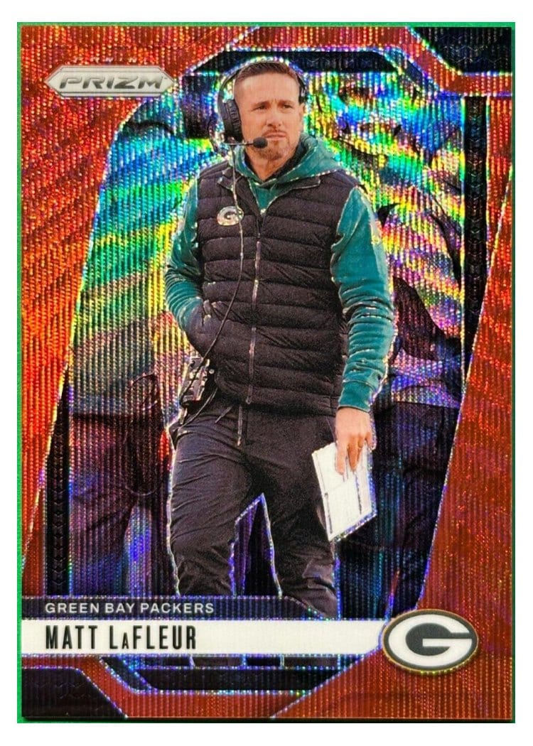 2024 Panini Prizm Base Set Matt LaFleur #108 card