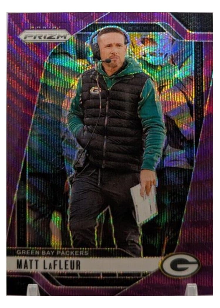 2024 Panini Prizm Base Set Matt LaFleur #108 card