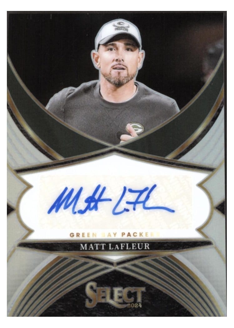 2024 Panini Select Select Signatures Matt LaFleur #2 card