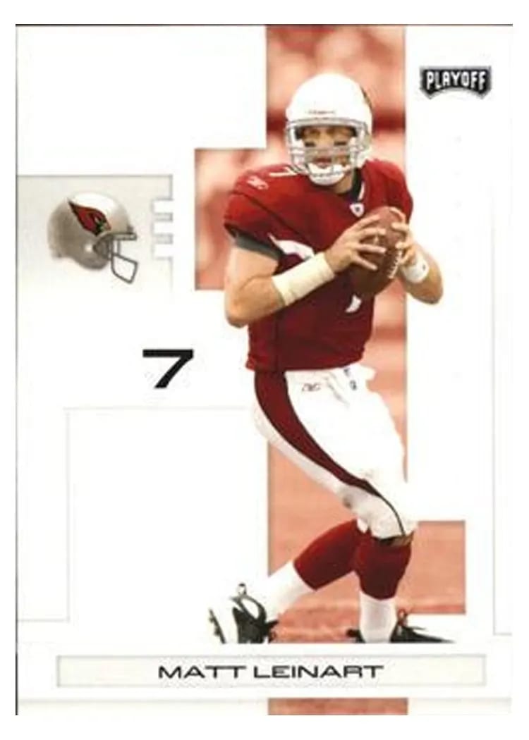 2007 Playoffs NFL Matt Leinart #4 card