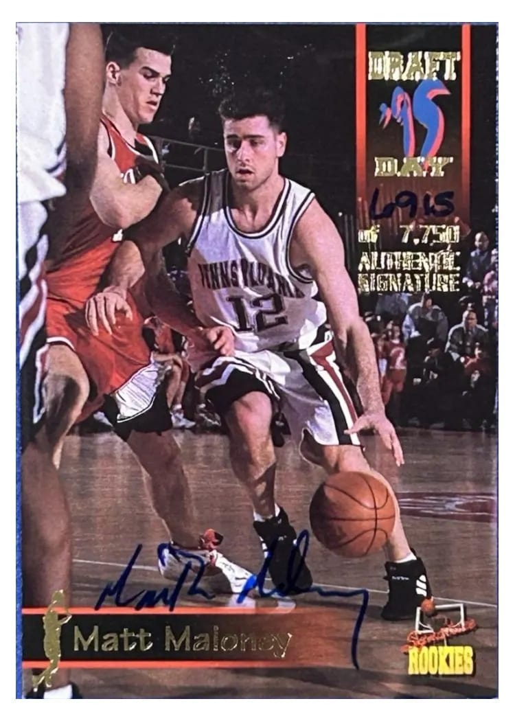 1996 Signature Rookies Premier Matt Maloney #26 card