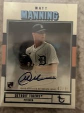 2022 Topps Brooklyn Collection Autographs Matt Manning #AC-MM card
