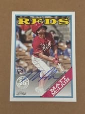 2023 Topps Update 1988 Topps Baseball Autographs Matt McLain #88BA-MM card