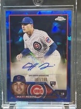 2023 Topps Chrome Update Sapphire Edition Autographs Matt Mervis #USA-MME card
