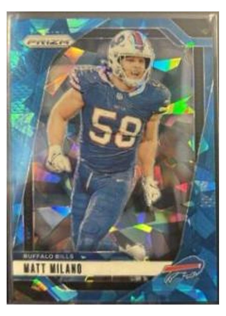 2024 Panini Prizm Base Set Matt Milano Blue Ice #33 card