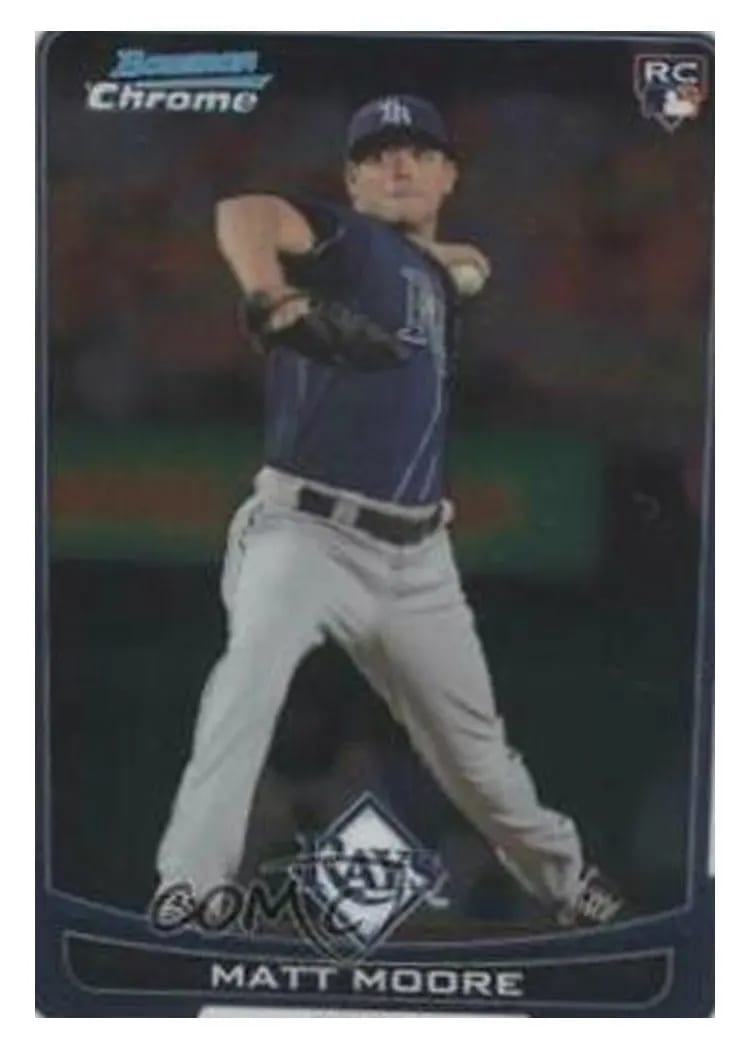 2012 Bowman Chrome Draft Matt Moore #20 card