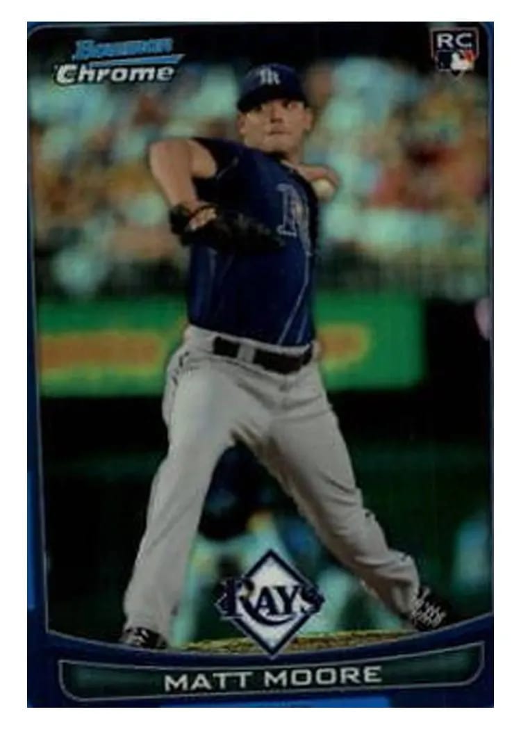 2012 Bowman Chrome Draft Matt Moore #20 card