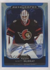 2021-22 O-Pee-Chee Platinum Blue Rainbow Autos Matt Murray #BA-MM card
