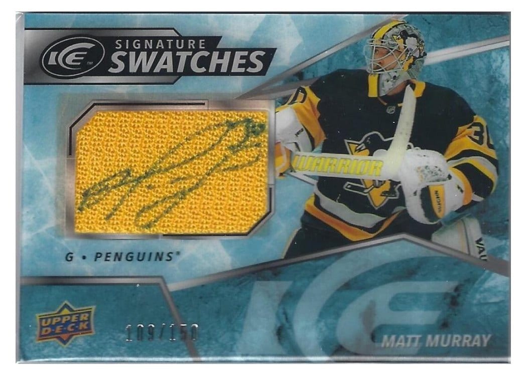 2021-22 Upper Deck Ice 2019 Update - Signature Swatches Matt Murray #SW-MM card