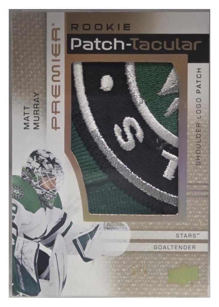 2023-24 Upper Deck Premier Rookie Patch-Taculars Chest Logos Matt Murray #RPT-MM card