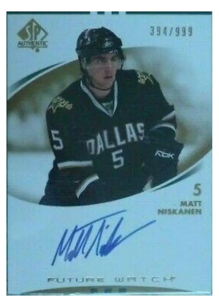2007 SP Authentic Matt Niskanen #210 card