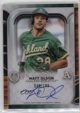 2022 Topps Tribute Autographs Matt Olson #TA-MO card