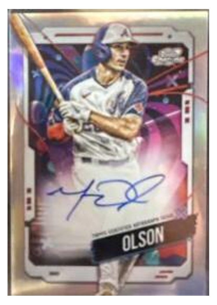 2024 Topps Cosmic Chrome Autographs Matt Olson #CCA-MO card