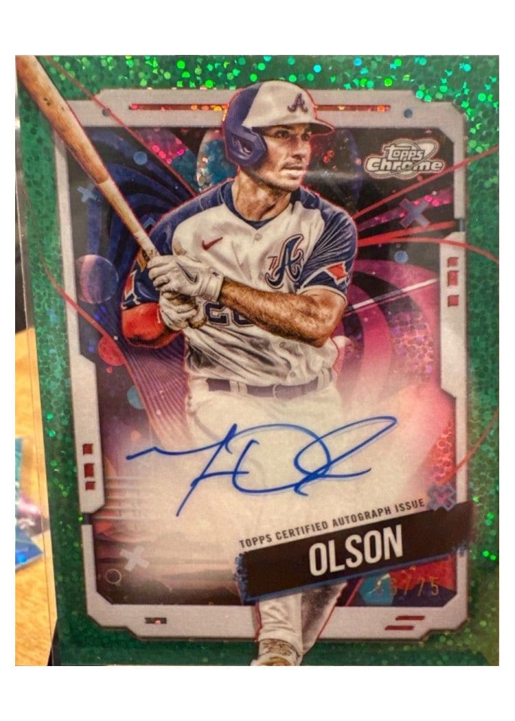2024 Topps Cosmic Chrome Autographs Matt Olson #CCA-MO card