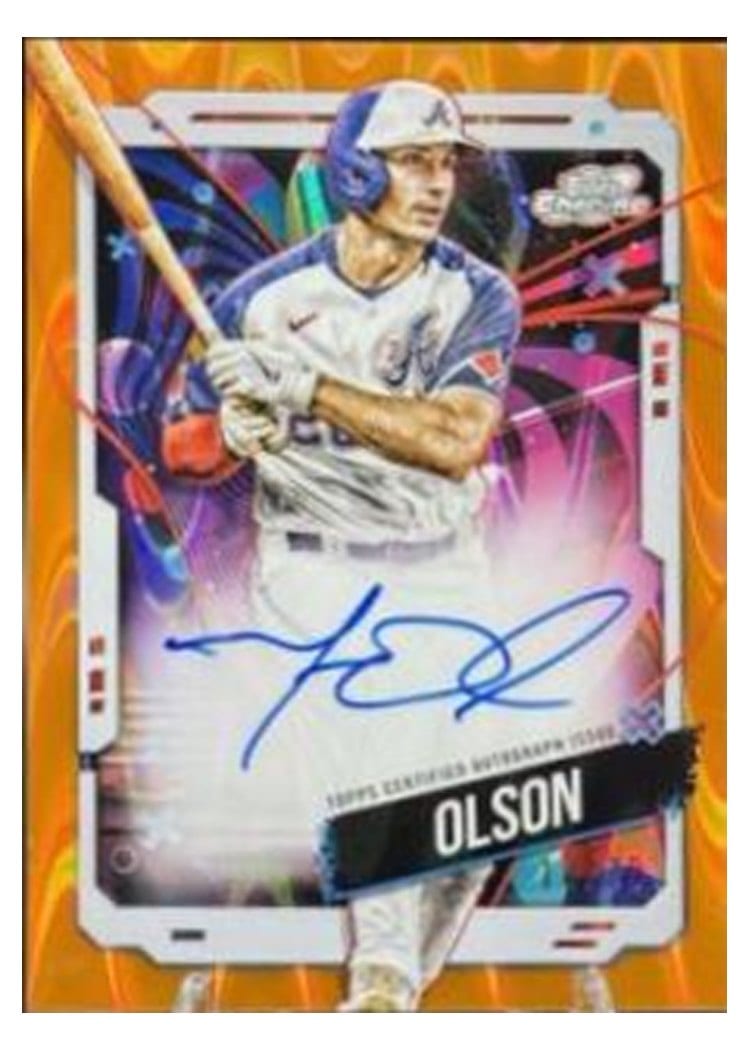 2024 Topps Cosmic Chrome Autographs Matt Olson #CCA-MO card