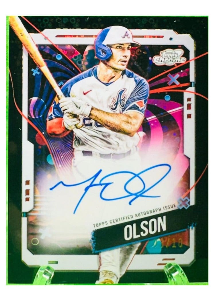 2024 Topps Cosmic Chrome Autographs Matt Olson #CCA-MO card