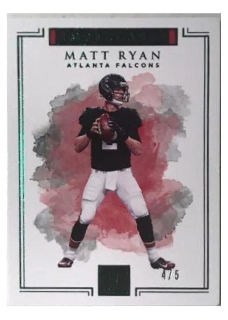 2017 Panini Impeccable Matt Ryan Emerald #21 card