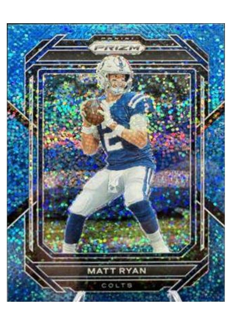 2022 Panini Prizm Base Set Matt Ryan Blue Sparkle #121 card