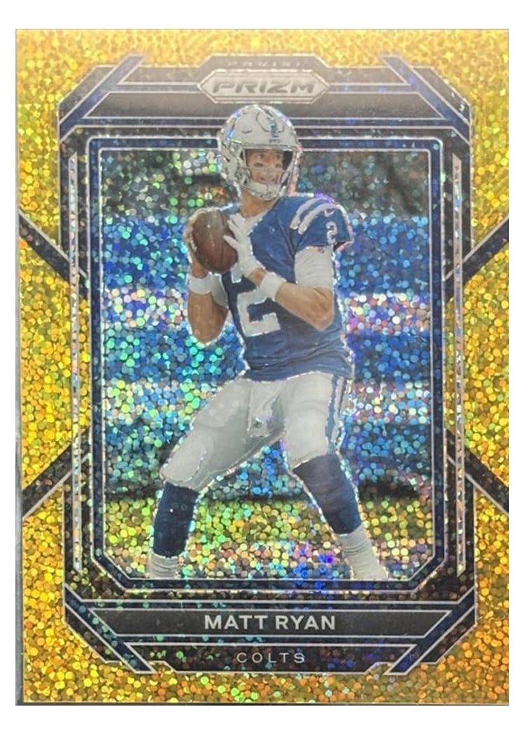2022 Panini Prizm Base Set Matt Ryan Gold Sparkle #121 card