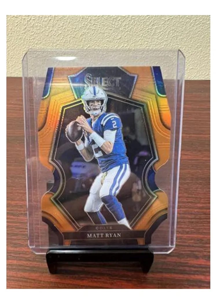 2022 Panini Select Base Set Matt Ryan Orange Die Cut #142 card