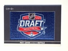 2024-25 O-Pee-Chee First Round Draft Patches Matt Savoie #DP-6 card