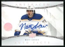 2024-25 Upper Deck Artifacts Autograph Facts Matt Savoie #AF-MS
