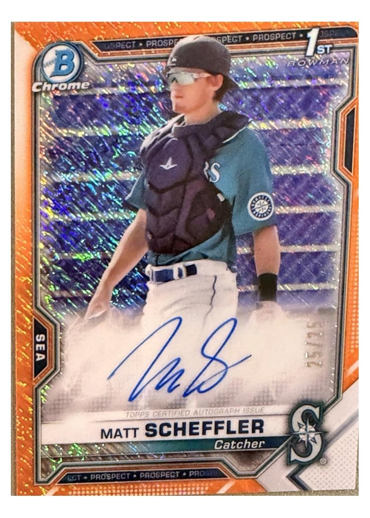 2021 Bowman Chrome Prospect Autographs Matt Scheffler #CPA-MSC card