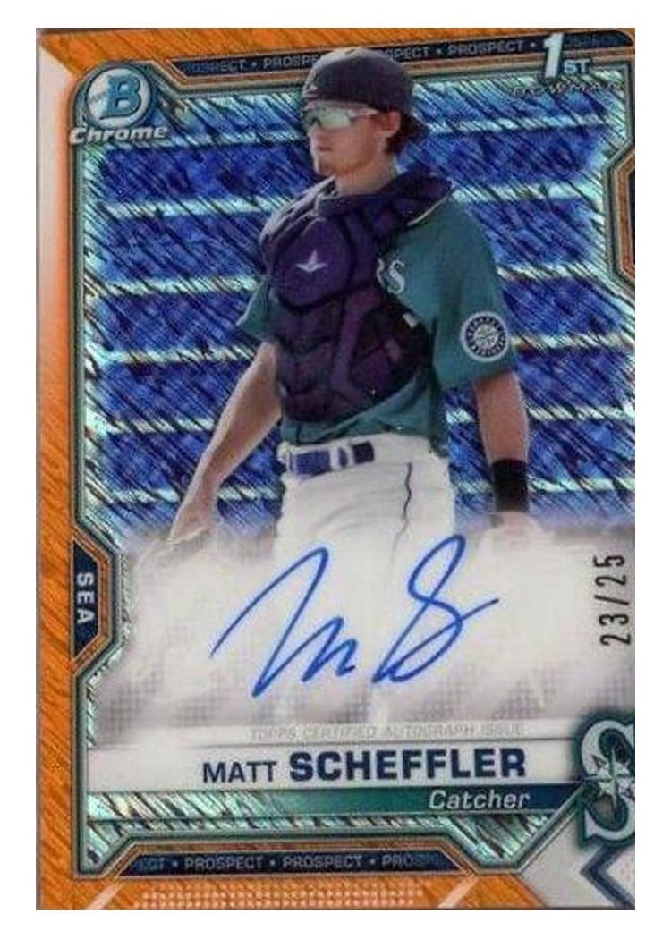 2021 Bowman Chrome Prospect Autographs Matt Scheffler #CPA-MSC card