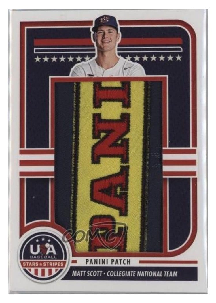 2025 Panini Stars & Stripes Jumbo Material Panini Patch Matt Scott #JMJ-UG card