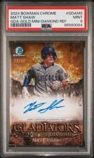 2024 Bowman Chrome Gladiators of the Diamond Autographs Matt Shaw #GDA-MS