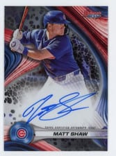 2024 Bowman's Best Best of 2024 Autographs Matt Shaw #B24-MS card