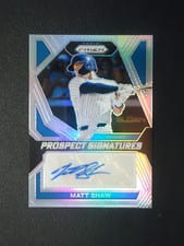 2024 Panini Prizm Prospect Signatures Matt Shaw #PS-MS card
