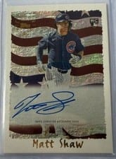 2025 Topps Archives 1995 Topps Cyberstats Autographs Matt Shaw #95CA-MS card