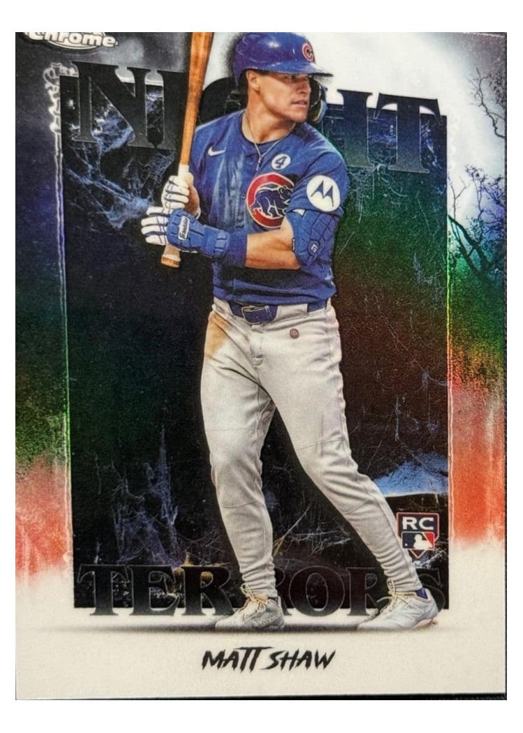 2025 Topps Chrome Update Night Terrors Matt Shaw #NT-20 card