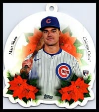 2025 Topps Holiday Oversized Die-Cut MLB Ornaments Matt Shaw #OO-9 card